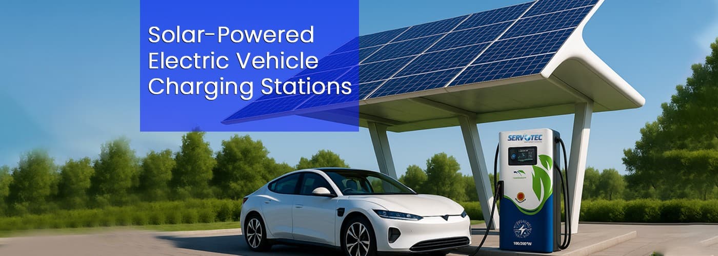Solar powered EV charging station in India