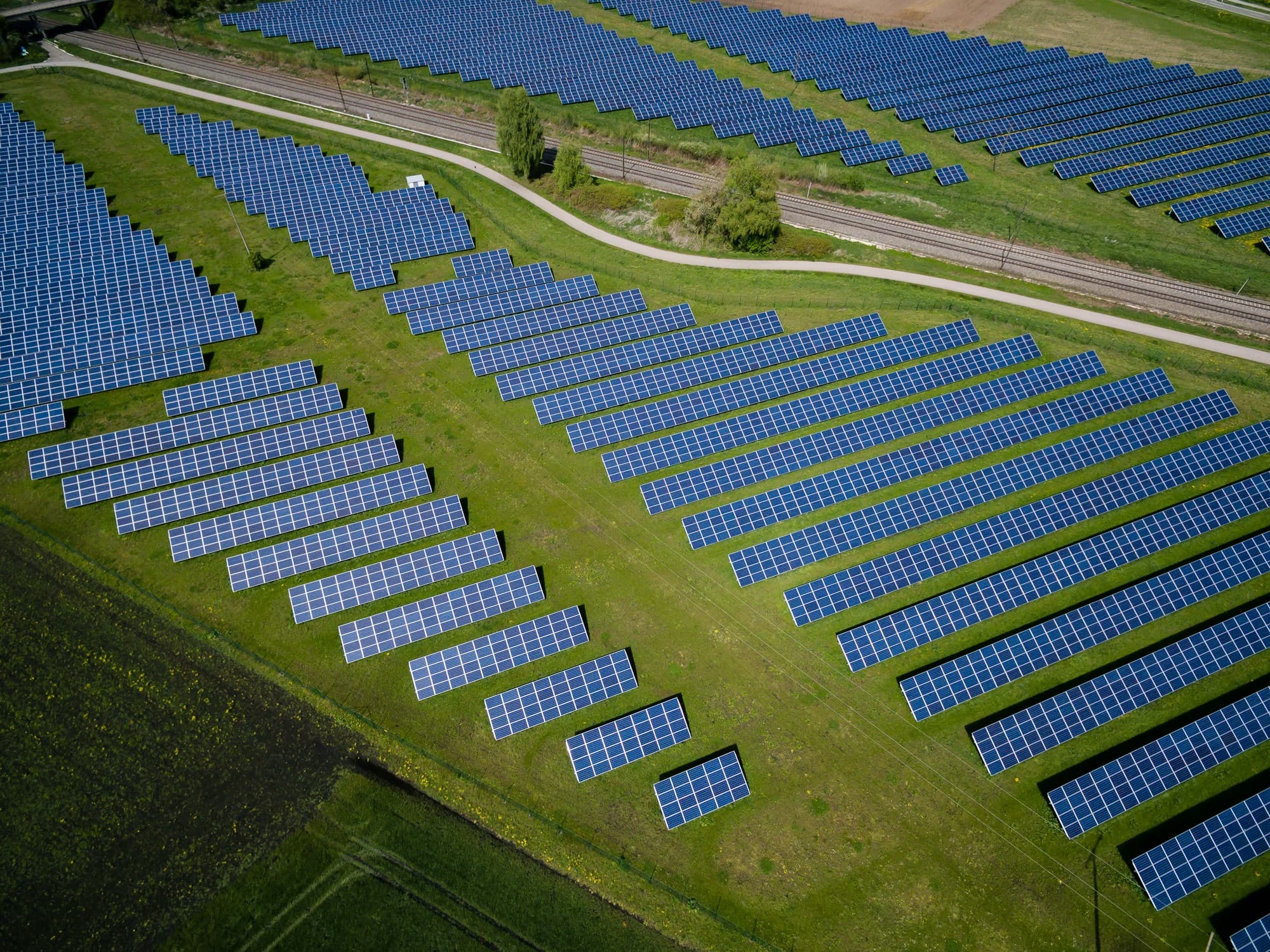 Rooftop solar panels for EV station energy